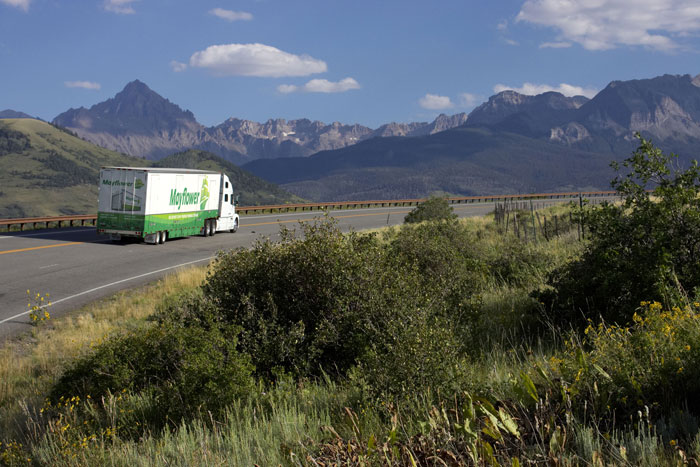 Mayflower Moving Truck driving