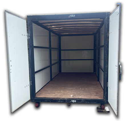 Open mobile storage unit